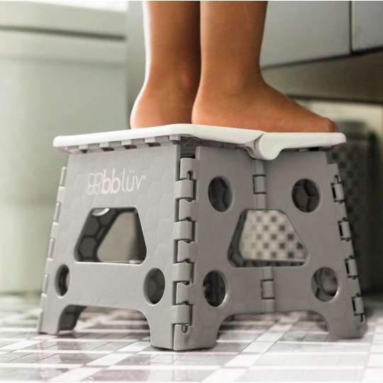 BBLUV Foldable Step Stool Grey | Kursi Lipat Anak