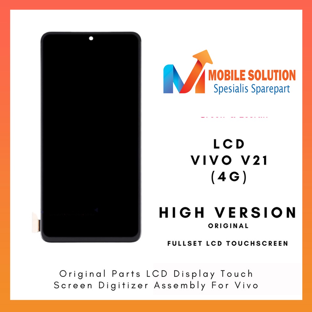 Grosir LCD Vivo V21 4G ORIGINAL 100% Fullset Touchscreen Garansi 1 Bulan + Packing / Bubbel