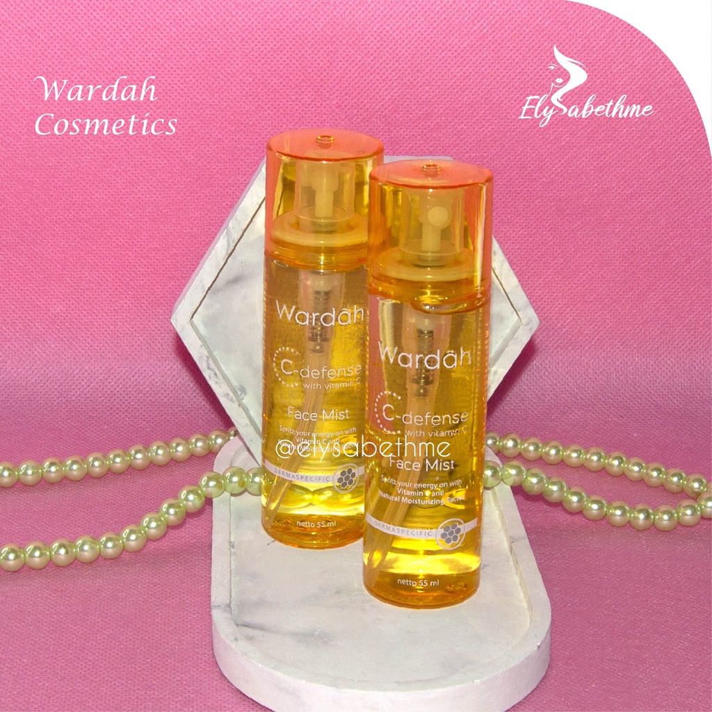 ✿ELYSABETHME✿ 🅆 🄰 🅁 🄳 🄰 🄷 Wardah C Defense Series | Creamy wash Moisturizer Face mist Serum Dd cream whip