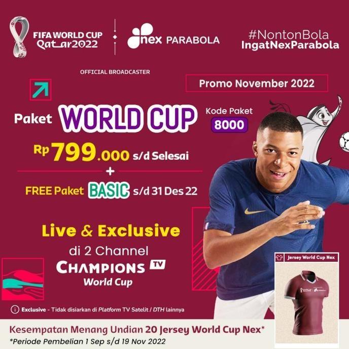 Nex Parabola Paket World Cup Free Paket Basic Limited Ready
