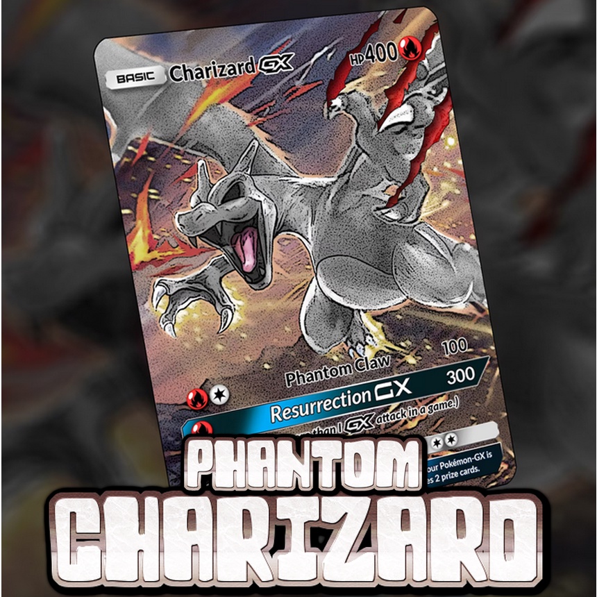 KARTU POKEMON TCG HOLOGRAM ENGLISH VERSION (GX) - PHANTOM CHARIZARD
