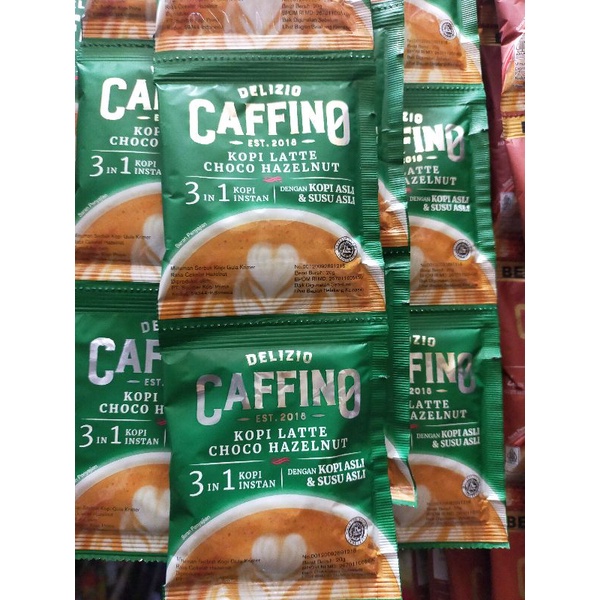 

caffino Kopi latte choco hazelnut 1 renceng