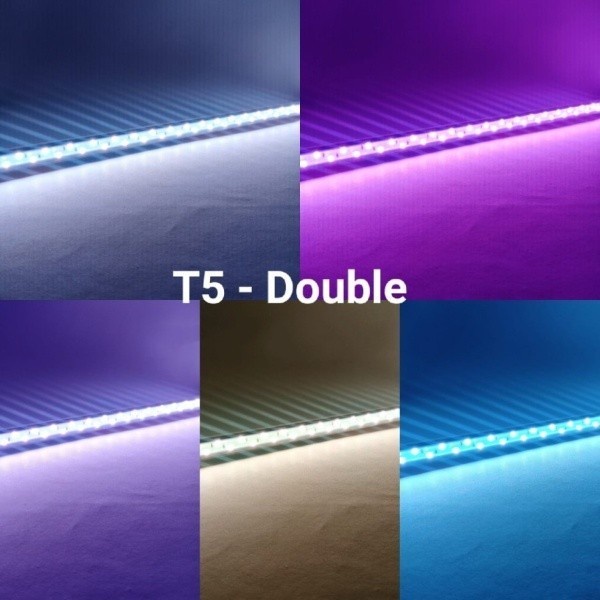 Sakkai Pro T5 1200 Double LED Lampu Tanning Celup Aquarium Arwana Lamp