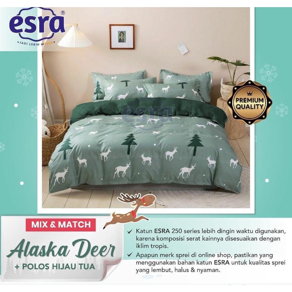 SPREI NATAL SPREI KATUN PREMIUM SANTA CLOUSE