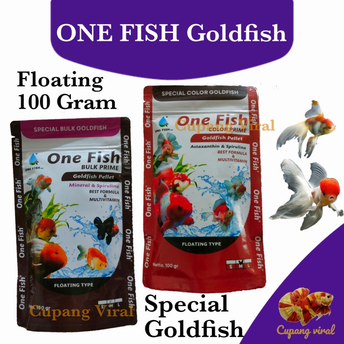 ONE FISH Goldfish Pelet Premium 100 Gram