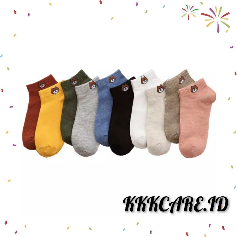 Kaos kaki teddy bear | kaos kaki ankle teddy bear