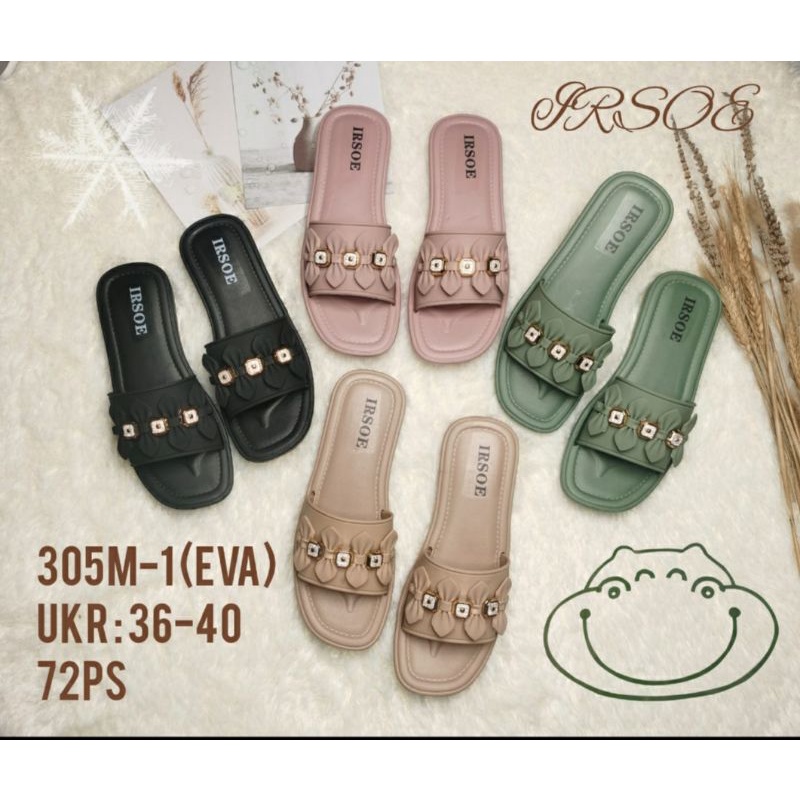 305M-1 SANDAL SELOP WANITA KEKINIAN - SENDAL CEWEK IRSOE 36-40