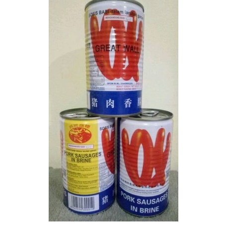 

Sosis babi kaleng pork sausage in brine FYF 454gr