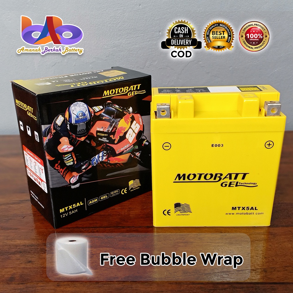 Jual Aki Motor Mio Smile, Mio Sporty MTX5AL Motobatt | Shopee Indonesia