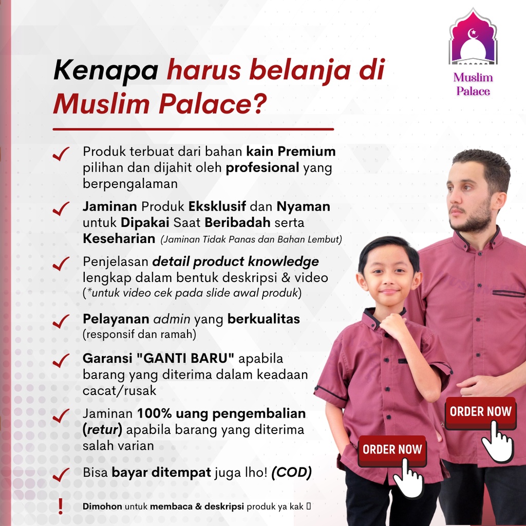 Gamis Sarimbit Wanita Baju Koko Pria Couple Keluarga Ayah Ibu dan Anak Arra Mecca Series Warna Mauve Original Baju Kokoh Kerudung Muslim Kurta Pakistan Terbaru 2022 2023 Lebaran