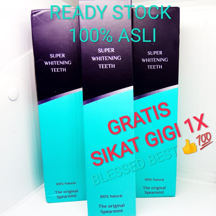 odol pemutih gigi super/super whitening teeth original ASLI