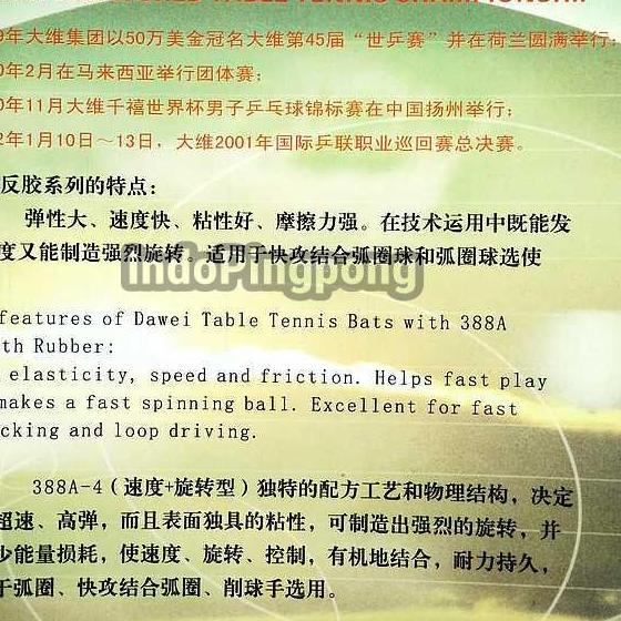 Dawei 388 A-4 ~ Rubber Karet 388A - Hitam