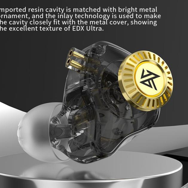 KZ EDX Ultra Basshead Earphone with MIC - Hitam