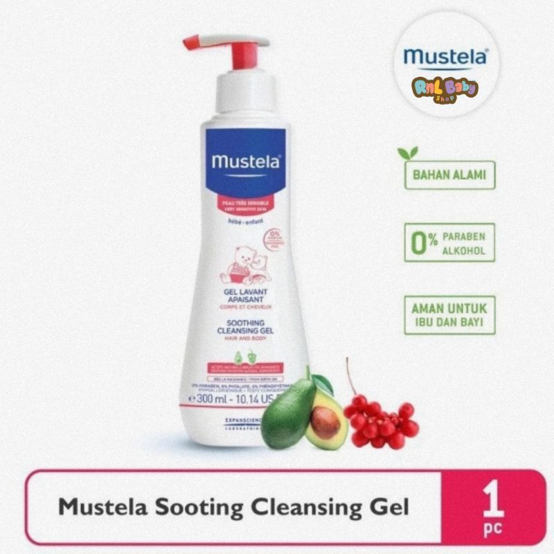 Mustela Soothing Cleansing Gel 300 ml - Sabun Mandi Bayi