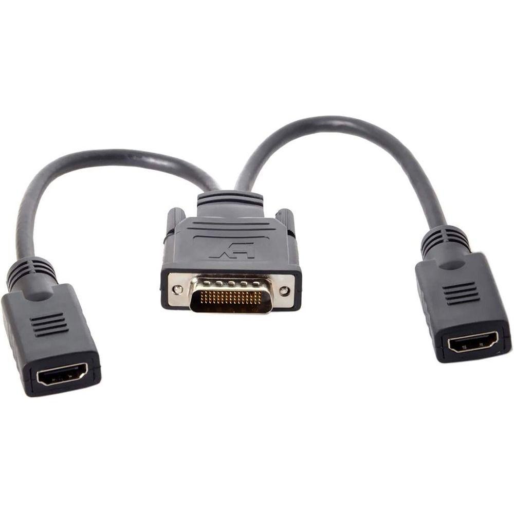 Top DMS 59pin Ke 2kabel HDMI Untuk Kartu Grafis Lhf Dual Monitor Adapter Y Splitter