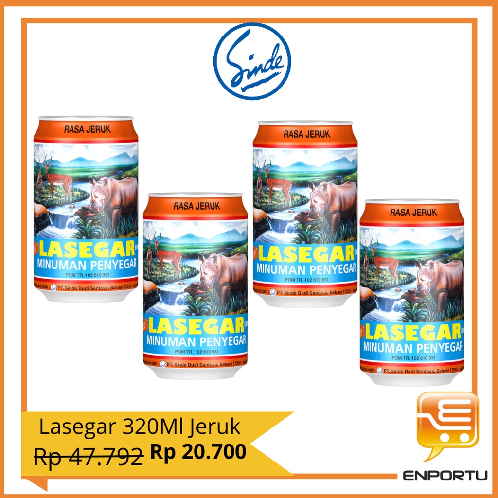 

Lasegar 320 ml Rasa Jeruk Paket Murah 4 Kaleng/ Minuman Pereda Panas Dalam