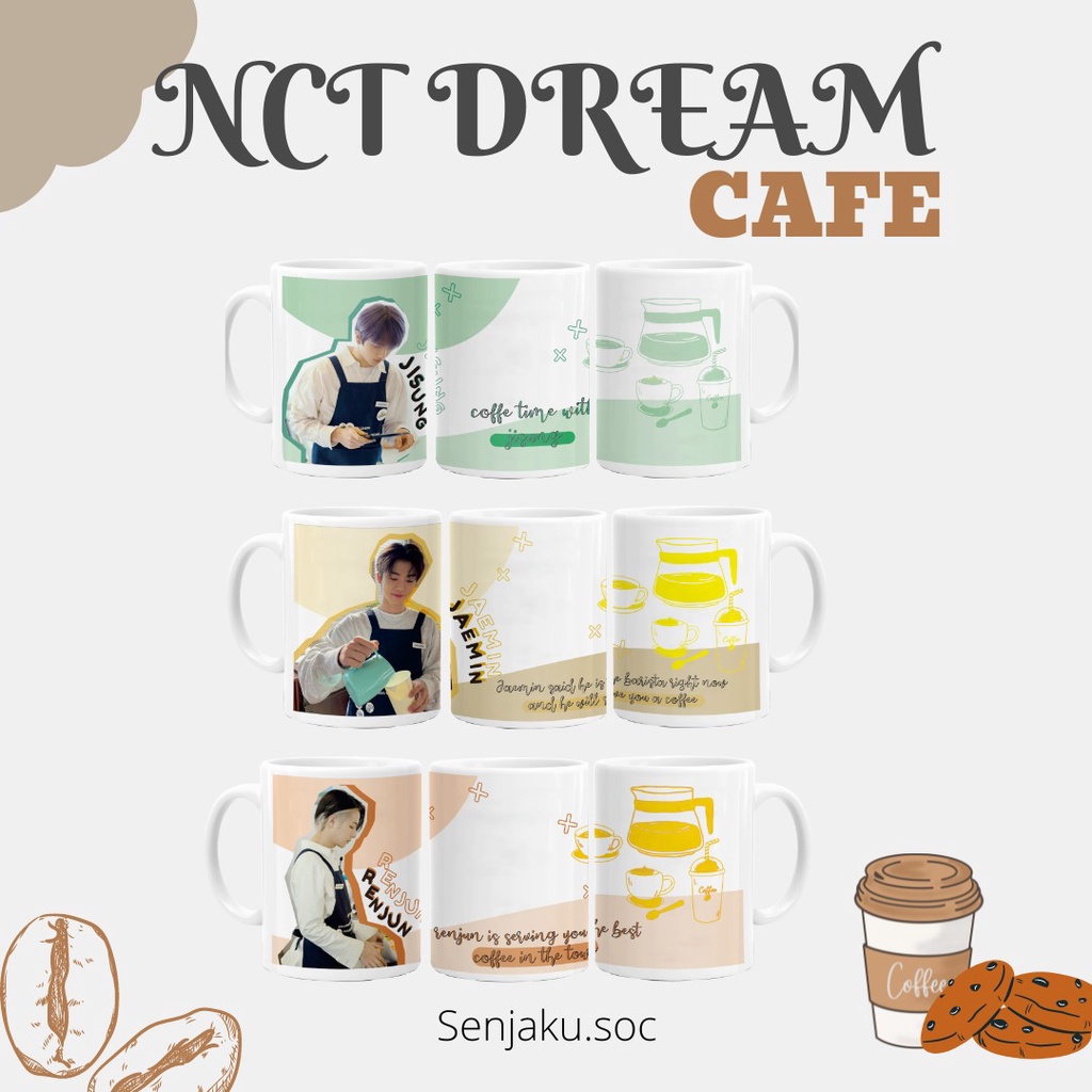 MUG NCT DREAM CAFE - Hampers - Souvenir - Kado NCT [[ Tambahkan Bubble Wrap ]]