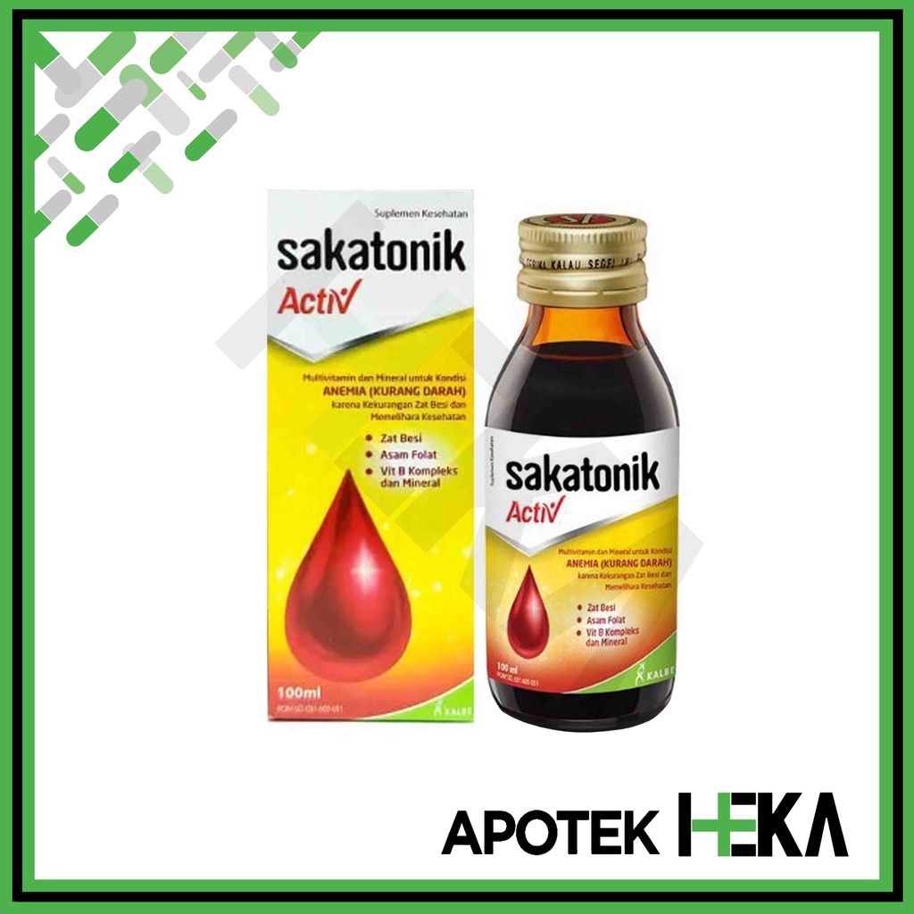 Sakatonik Activ Syrup - Sirup Multivitamin Zat Besi Tambah Darah (SEMARANG)