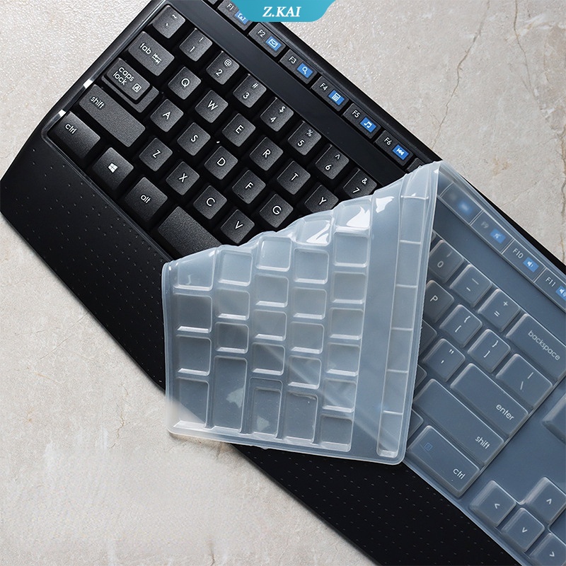 1pc cover Pelindung keyboard Logitech MK345 K345 Bahan Silikon Lembut Anti Air / Debu