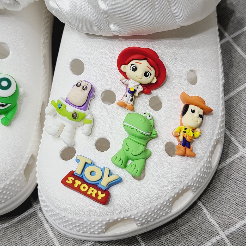 10pcs Aksesoris Sepatu Crocs Jibbitz DIY Seri Toy Story Jibbitz