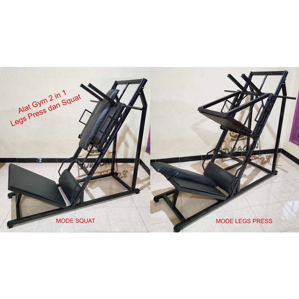 Alat Gym 2 in 1 Legs Press dan Squat Murah Ekonomis