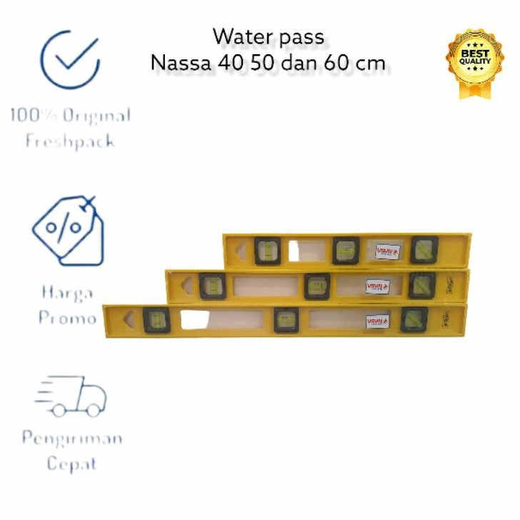 WATERPASS PLASTIK 16&quot; 20&quot; 24&quot; WATERPASS LEVEL 40 CM 50CM 60 CM NASA