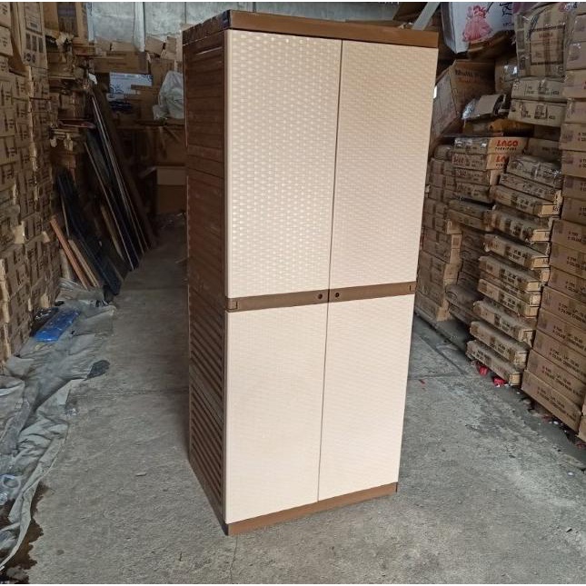 

LEMARI PLASTIK / LEMARI PAKAIAN SUSUN 4 MOTIF ANAK stock ready