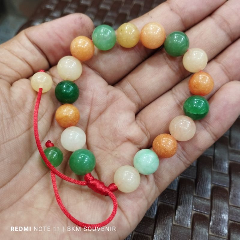 Gelang batu akik giok warna - gelang pria wanita