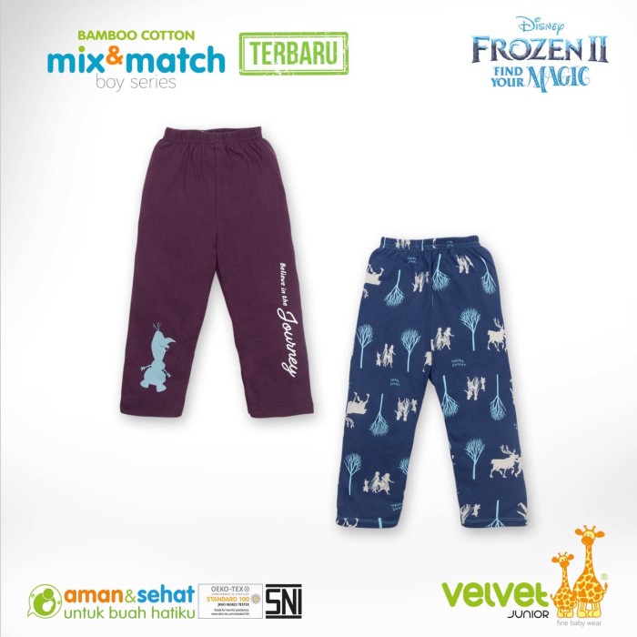 Velvet Junior Piyama Bamboo Cotton Mix &amp; Match Edition Disney Boy