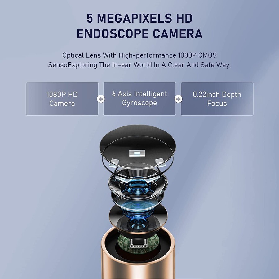 BEBIRD T15 Ear Cleaning WIFI Visual Earpick Korek Kuping Garansi