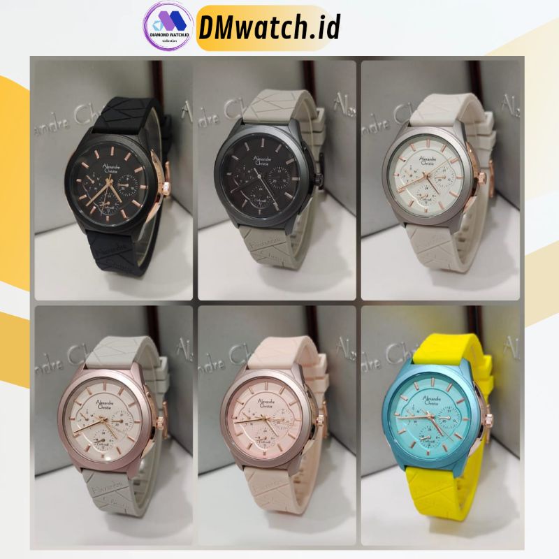 Jam tangan Wanita Alexandre Christie AC2999/ AC 2999 BF Rubber Original Garansi Resmi 1 Tahun