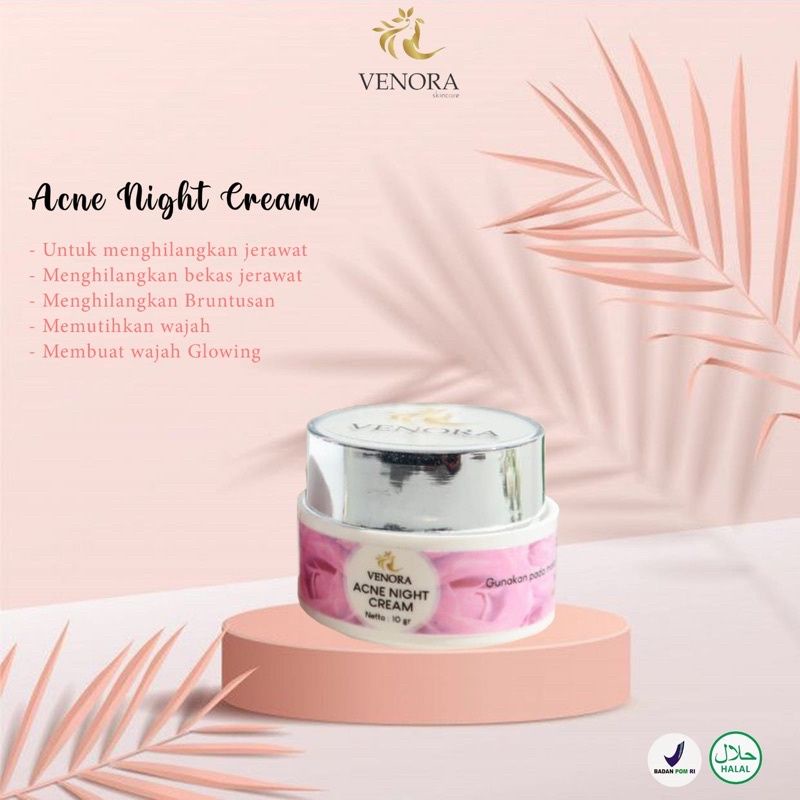 ACNE / BRIGHTENING NIGHT CREAM VENORA SKINCARE