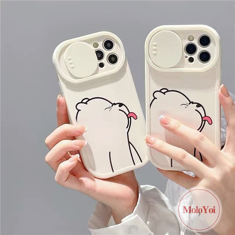 Soft Case Tpu Motif Kartun Beruang Untuk IPhone 11 13 12 Pro Max 7Plus XR 11 Pro Max X XS Max 8Plus