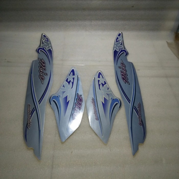 striping sticker mio original warna biru telor asin