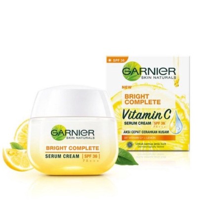 Garnier Brightcomplite white speed serum day cream extra SPF 36 PA+++ (isi 2)