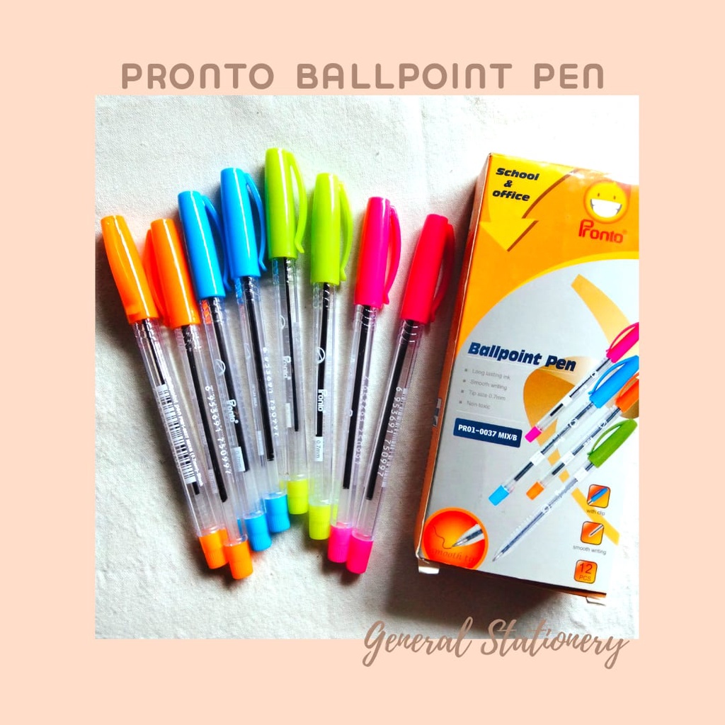 

Pronto Ballpoint Pen PR01-0037 Mix/B (3 pcs)