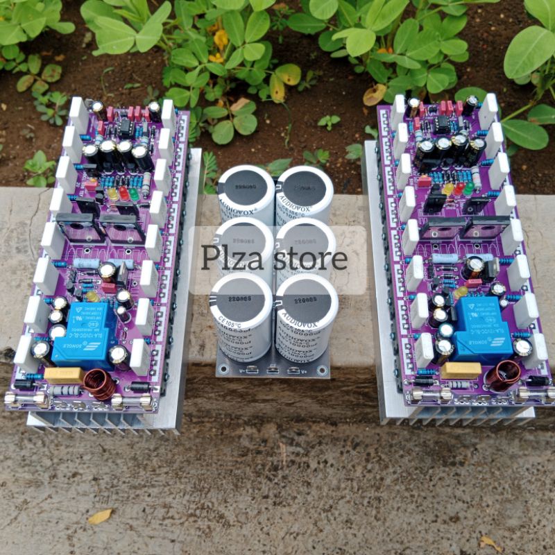 2.PCS KIT DRIVER SOCL 506 TEF 2U LENGKAP KIT PSU ISI 6 ELKO 80V 10000uf tinggal colok PSU kit 506 te