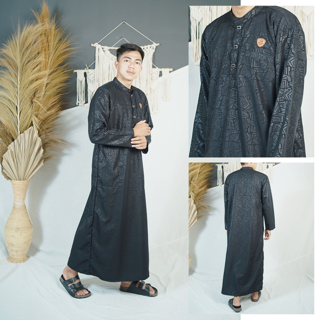 As-sultan/jubah new motif lengan manset/gamis laki-laki remaja dewasa /baju muslim era baru