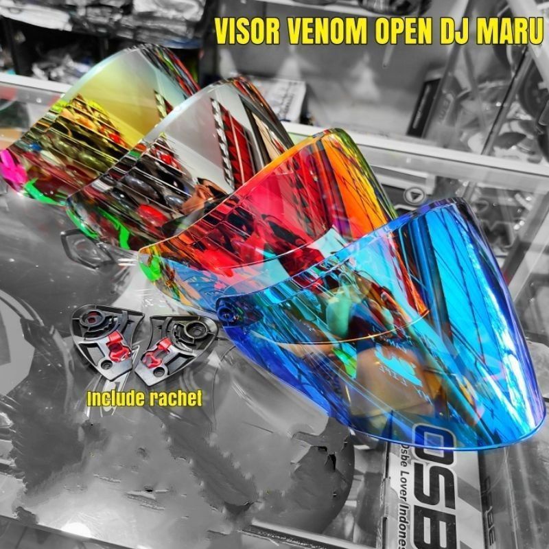 Kaca Visor Venom Dj maru Galaxy - Visor venom kyt merk Norisk