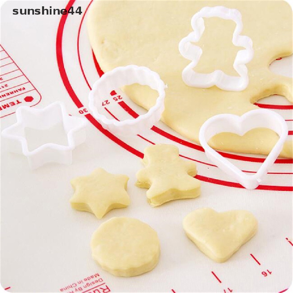 Sunshine 6Pcs / Set Cetakan Cutter Biskuit / Fondant Bentuk Binatang Untuk Dekorasi Kue