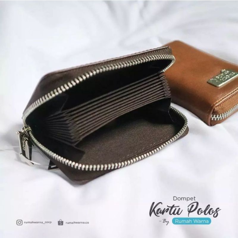 Dompet Kartu Polos Rumah Warna