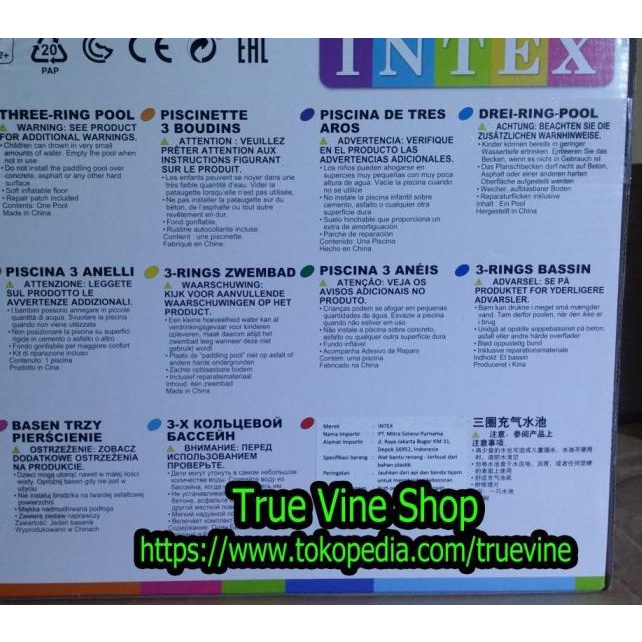 Kolam Renang INTEX Ukuran Medium 147 CM X 33 CM (1.47 Meter)