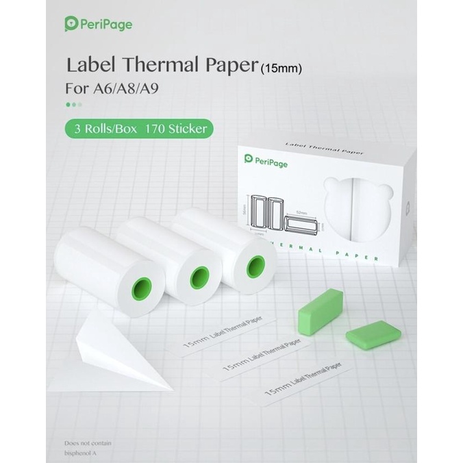 

JUAL Kertas Thermal Label untuk PeriPage A6