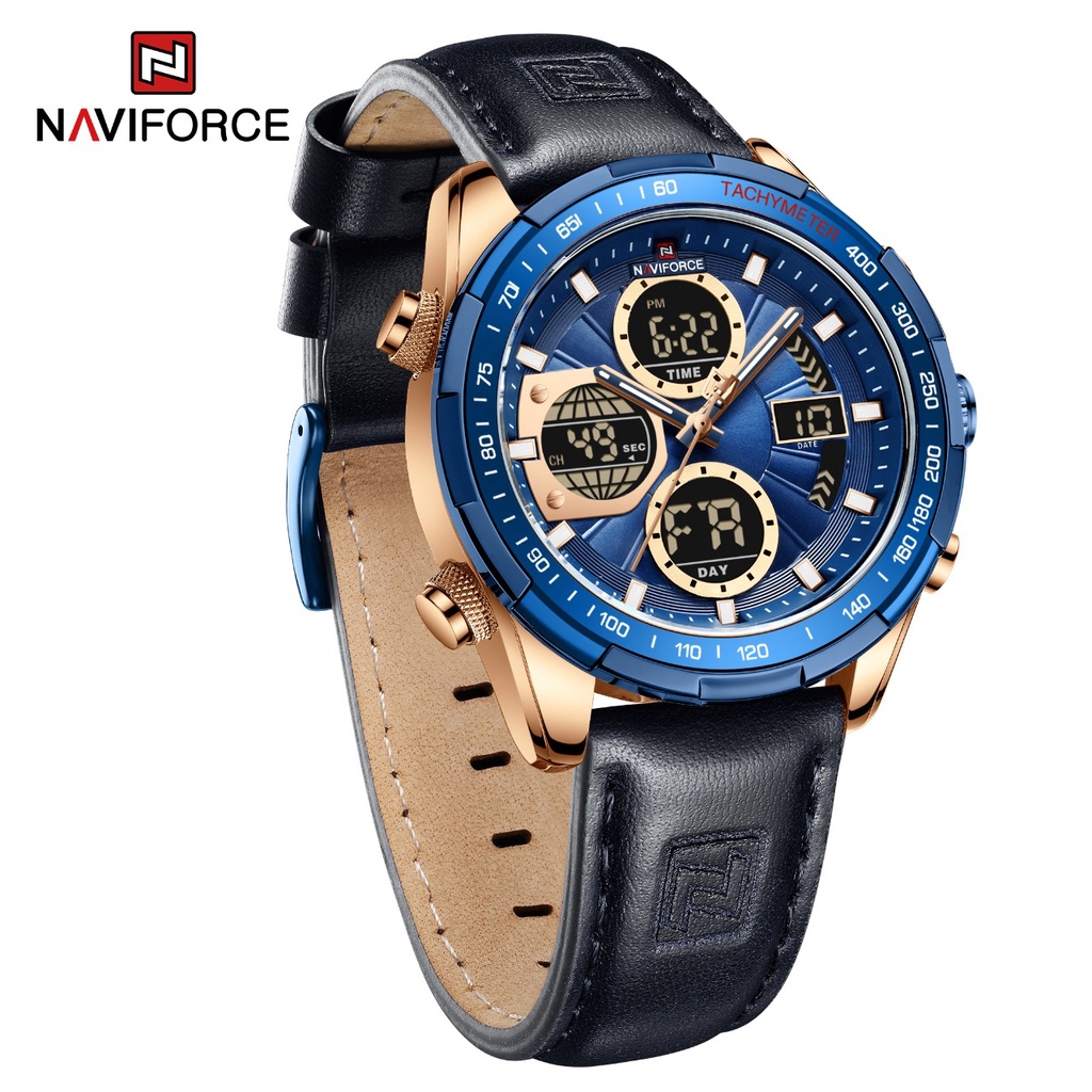 Jam tangan NAVIFORCE 9197 | NF9197 ORIGINAL | Anti Air | Jam tangan Pria Original 9202 NF9202  Garan