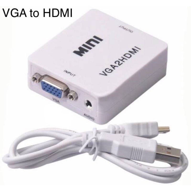 Converter VGA To HDMI With Audio Converter / KABEL VGA TO HDMI