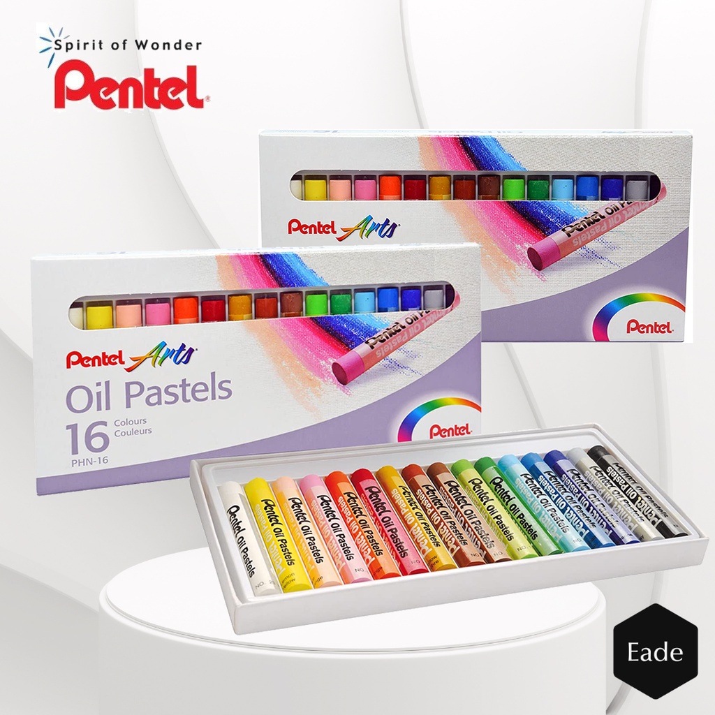 

Crayon Pentel Arts Oil Pastels 16 Warna / Colour / Color