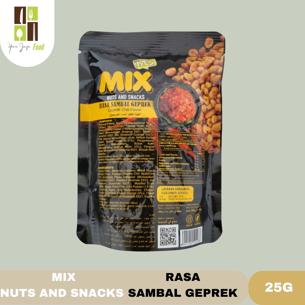 Iyes Mix Nuts And Snack Sambal Geprek [1 Pcs]