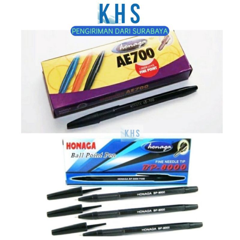 

(1LUSIN) Ballpoint Bolpoin Pen Honaga BP8000 Pena Bukan BT21
