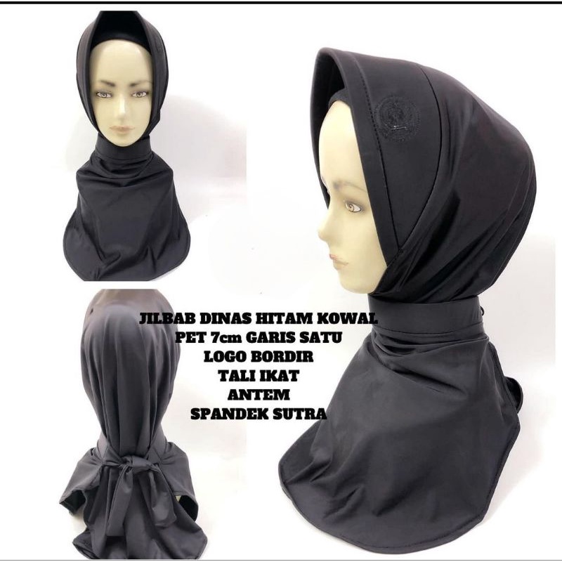 jilbab hitam kowal