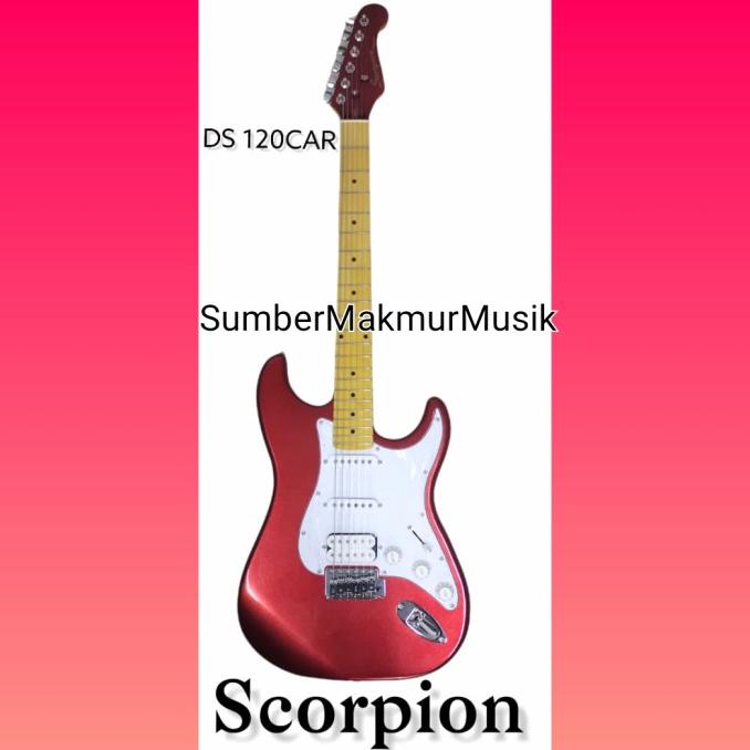 LIMITED EDITION Gitar listrik Scorpion stratocaster my first electric guitar DS120